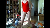 porn boy in hot one piece swimsuit porn