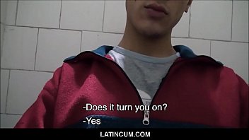 porn video straight latino boy wakes up to gay guy offering cash in bathroom stall pov porn