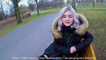 porn donlod cute teen swallows hot cum for cash extreme public blowjob by eva elfie porn