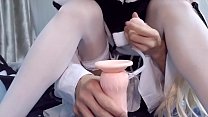 porn 伪娘的跳蛋高潮和口交示范 porn