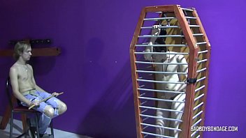 porn kuaarixxx badboybondage young dom locks up skinny sub and him to jerk off porn