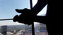 porn americinose at work on the 25th floor playing with curve porn