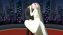 porn ferr sakuras wedding part me hentai netorare newlyweds take pictures with eyes covered a wife silly husband porn