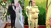 porn davai sakuras wedding part 4 naruto hentai obedient and domesticated wife pregnant from their houses in front of porn