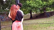 porn fucking my classmate in the university courtyard porn