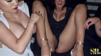 porn я разогреваюсь и занимаюсь любовью с моими женщинами перед их выступлением на застольном танце porn