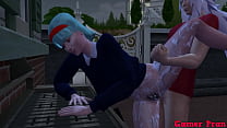 porn jobass anime ecchi cap jiraiya fucking outdoors with bulma and number 17 see how he is unfaithful to vegeta also porn