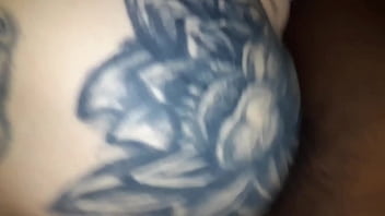 porn devine tatted blue haired milfpawg taking the curve from side porn
