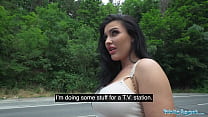porn публичный агент автостопщица с потрясающими большими сиськами трахается с большим членом porn