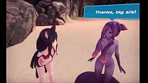 porn 몬스터 걸 아일랜드 월간 변태 게임 ep13 해변에서 가슴이 커지는 핫 스마일 소녀의 변신 변신 발견 porn