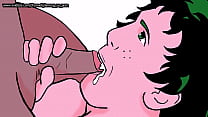 porn in midoriya sucks a cock full of cum cosplay my hero academia loop porn