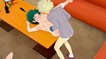 porn devine my hero academia yaoi bakugou fucks deku in a karaoke while uraraka looks on manga anime porn hardsex porn