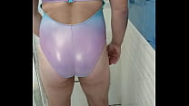 porn boy in shiny swimsuit porn