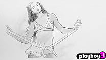 porn сногсшибательная миниатюрная милфа деми фрэй показывает горячее тело во время позирования на улице для playboy porn