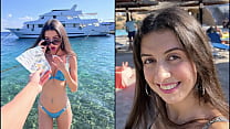 porn public pickup sex for money with a beautiful lady agreed to walk with sperm on her face cumwalk porn