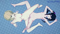 porn sister shirabe tsukuyomi and kirika akatsuki intense lesbian play symphogear hentai porn