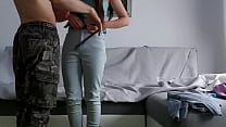 porn school real amateur teen couple have intense and passionate sex on the couch porn