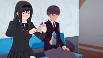 porn porno 3d hentai femdom anime girl cuckold her boyfriend and turns him into a toilet porn