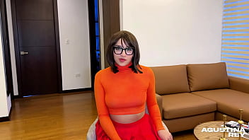 porn велма денкли раскрывает тайну с открытым очком и камшотом porn
