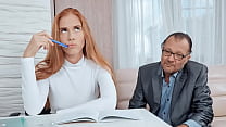 porn тупая русская рыжая бережно относится к оценкам старой учительницы чтобы сдать экзамен porn