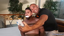 porn peter tied up and mouth stuffed with sock taking selfie with victor to expose him preview porn