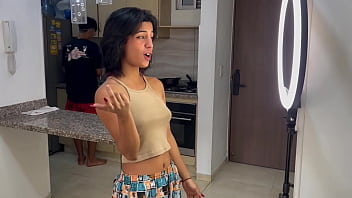 porn wife tiktoker niece ends up nailed and sucking dick after asking for help with her videos porn